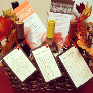 Wine Basket of Firsts AllFreeDIYWeddings.com