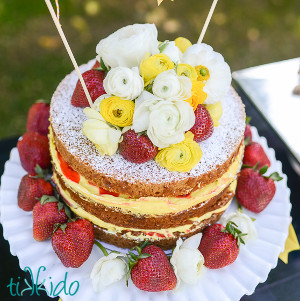 A Blemish Free Simple Wedding Cake